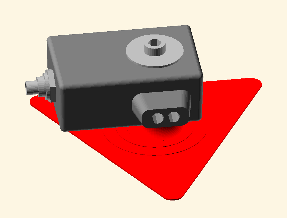Tacho sensor with flexible mounting plate